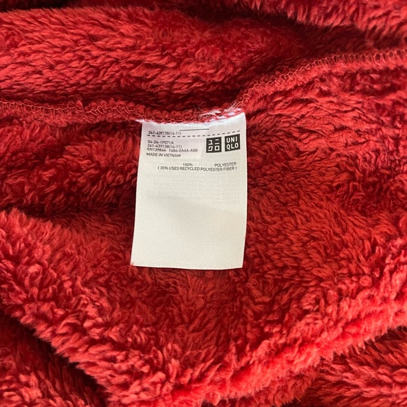NWT UNIQLO fluffy fleece full-zip jacket - Picture 6 of 9